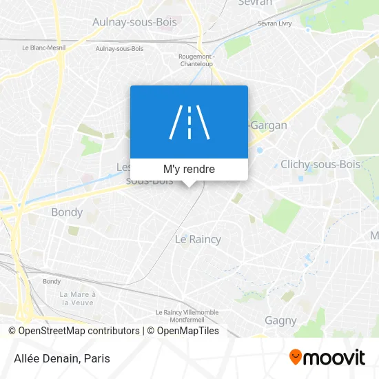Allée Denain plan