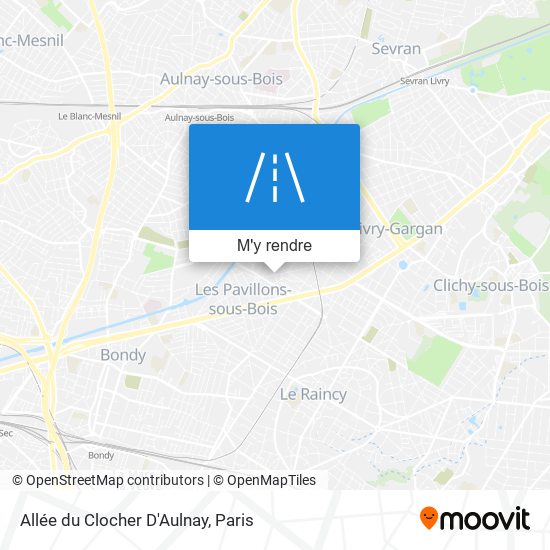 Allée du Clocher D'Aulnay plan