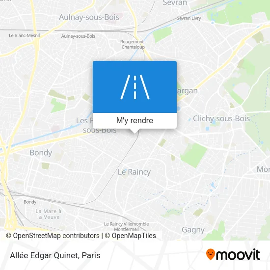 Allée Edgar Quinet plan