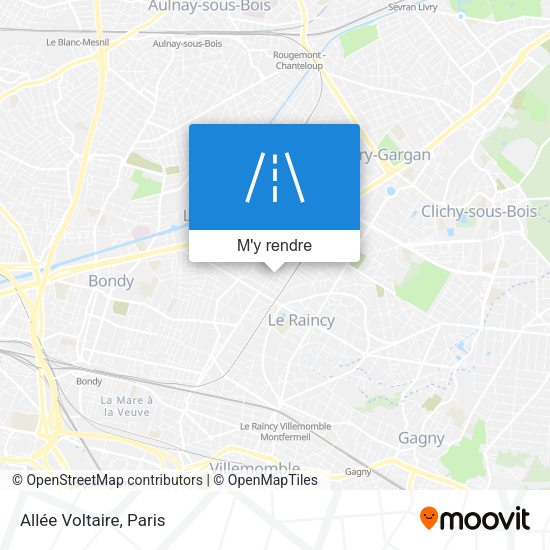 Allée Voltaire plan