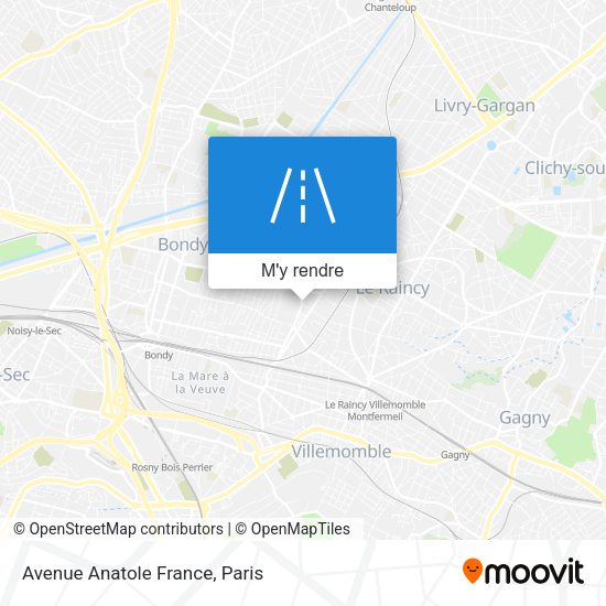 Avenue Anatole France plan