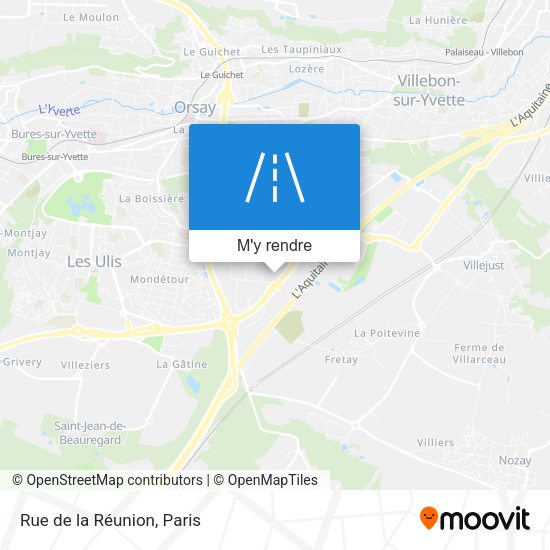 Rue de la Réunion plan