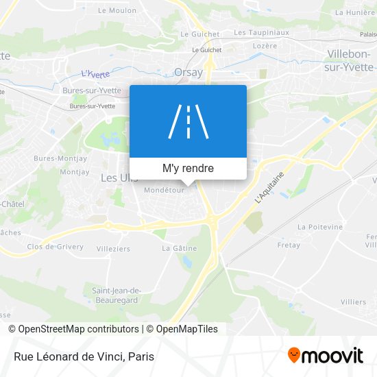 Rue Léonard de Vinci plan