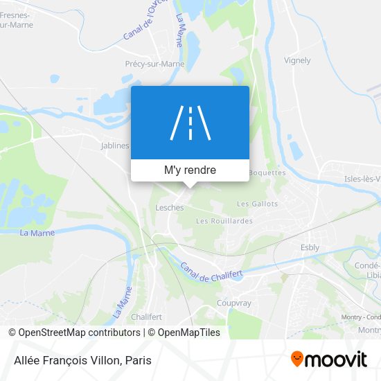 Allée François Villon plan