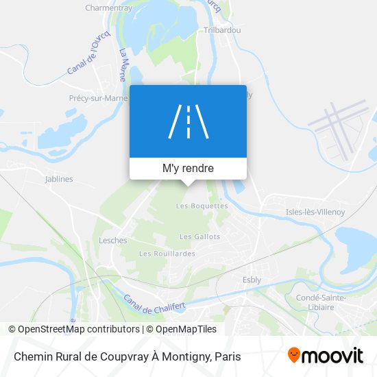 Chemin Rural De Coupvray À Montigny plan