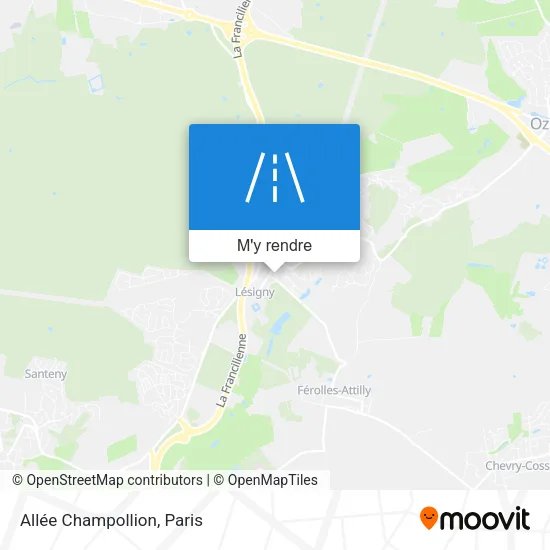 Allée Champollion plan