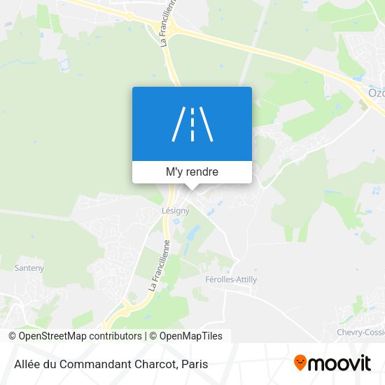 Allée du Commandant Charcot plan