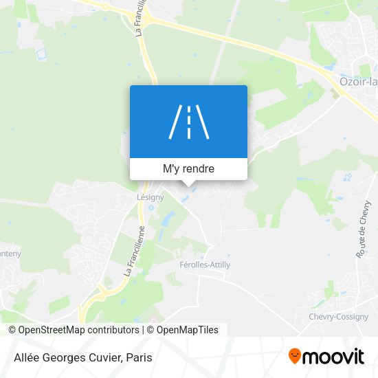 Allée Georges Cuvier plan