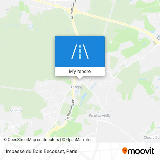 Impasse du Bois Becosset plan