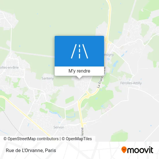 Rue de L'Orvanne plan