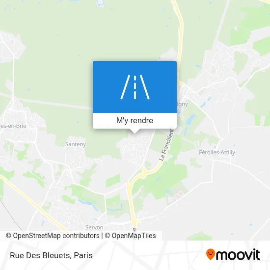 Rue Des Bleuets plan
