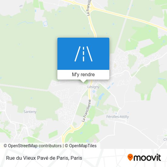 Rue du Vieux Pavé de Paris plan