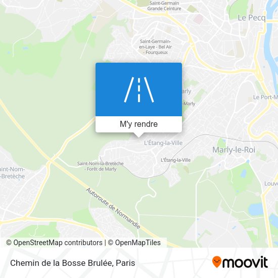 Chemin de la Bosse Brulée plan