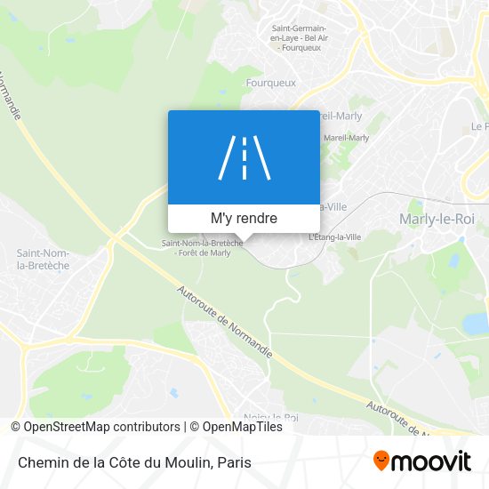 Chemin de la Côte du Moulin plan