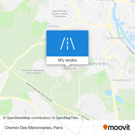 Chemin Des Méronneries plan