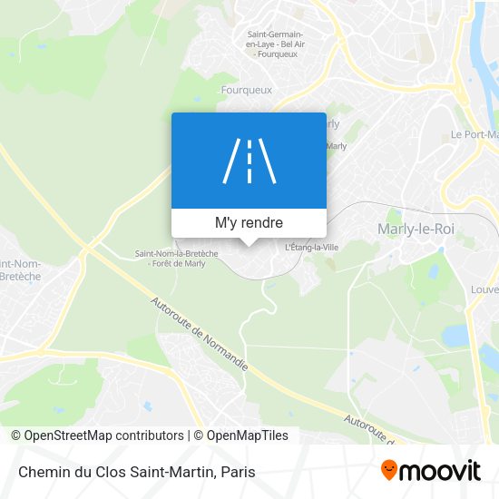 Chemin du Clos Saint-Martin plan