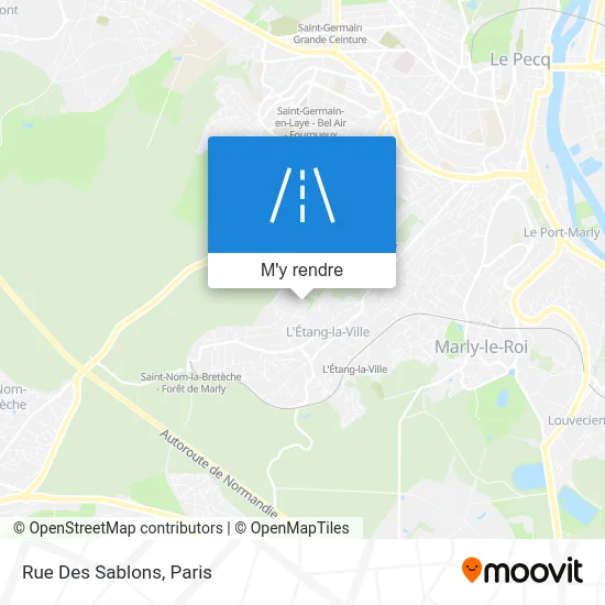 Rue Des Sablons plan