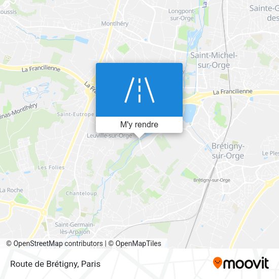 Route de Brétigny plan