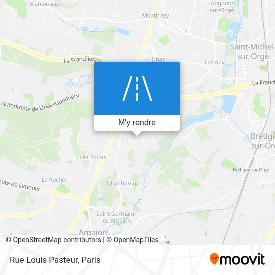 Rue Louis Pasteur plan