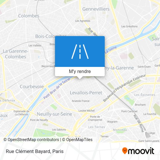 Rue Clément Bayard plan