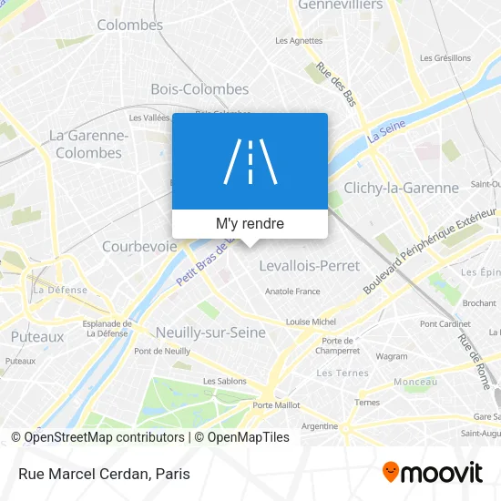 Rue Marcel Cerdan plan
