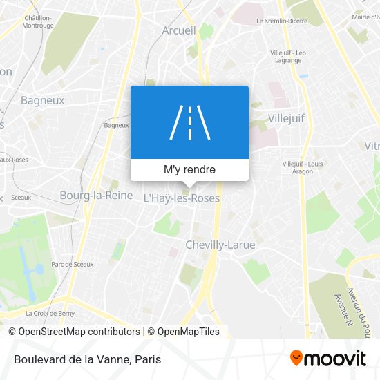 Boulevard de la Vanne plan