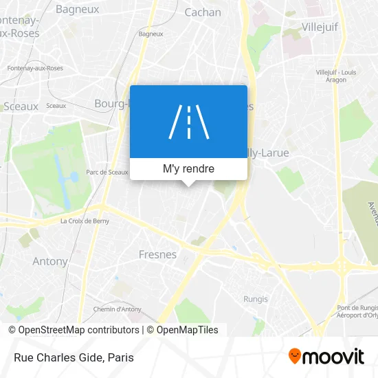 Rue Charles Gide plan