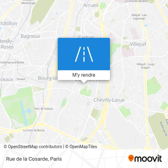 Rue de la Cosarde plan