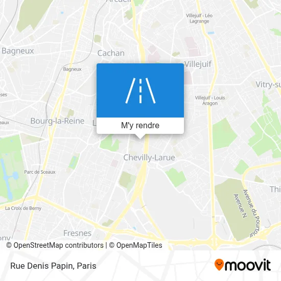 Rue Denis Papin plan