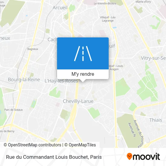 Rue du Commandant Louis Bouchet plan