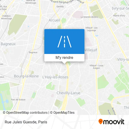 Rue Jules Guesde plan
