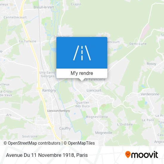 Avenue Du 11 Novembre 1918 plan