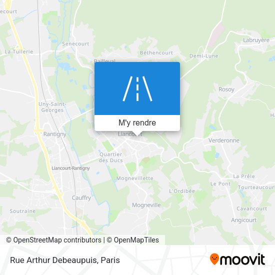 Rue Arthur Debeaupuis plan