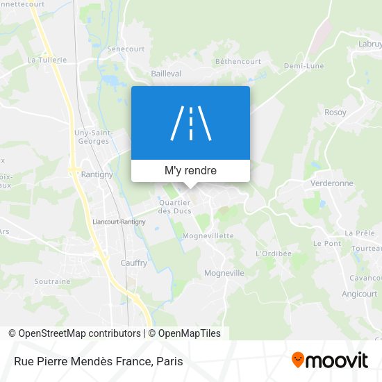 Rue Pierre Mendès France plan