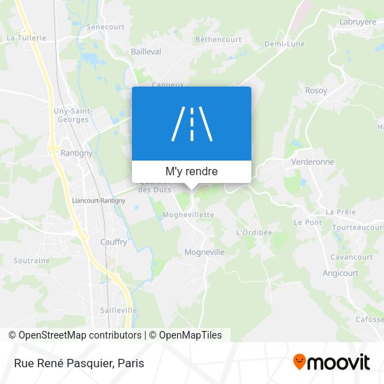 Rue René Pasquier plan