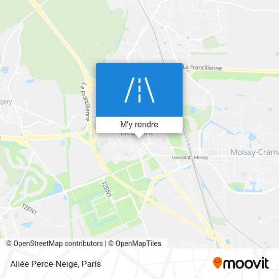 Allée Perce-Neige plan