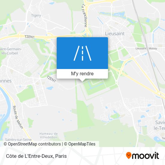Côte de L'Entre-Deux plan
