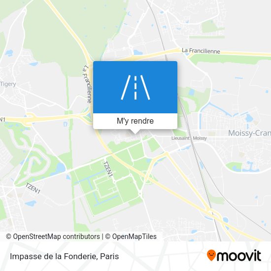 Impasse de la Fonderie plan