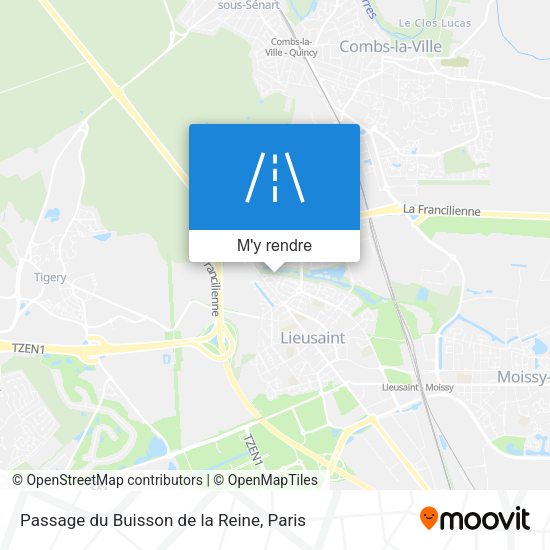 Passage du Buisson de la Reine plan