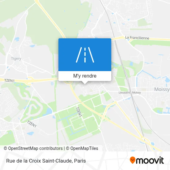 Rue de la Croix Saint-Claude plan