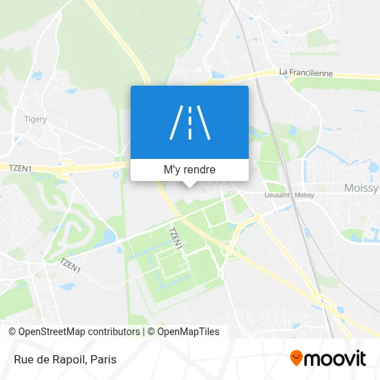 Rue de Rapoil plan