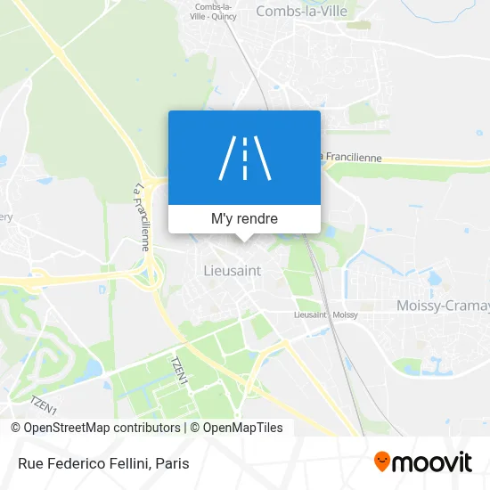 Rue Federico Fellini plan