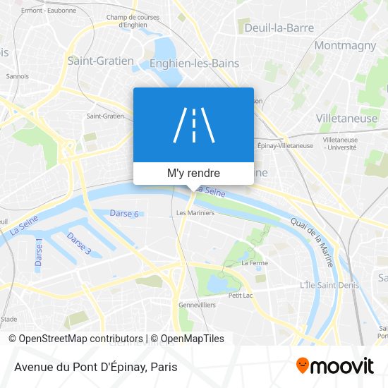 Avenue du Pont D'Épinay plan