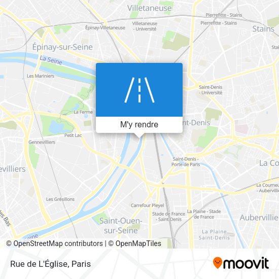 Rue de L'Église plan