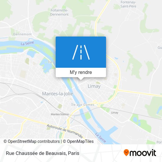 Rue Chaussée de Beauvais plan