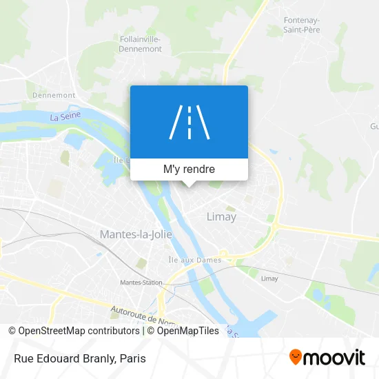 Rue Edouard Branly plan