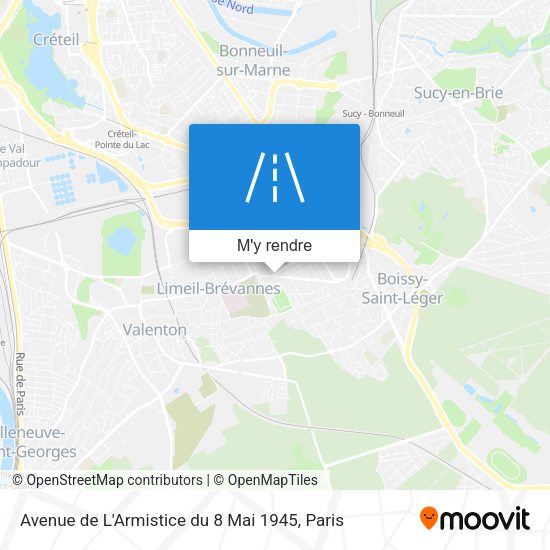 Avenue de L'Armistice du 8 Mai 1945 plan