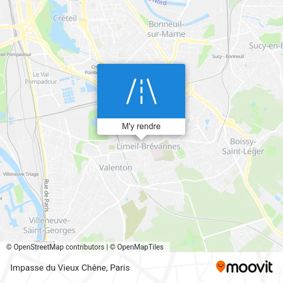 Impasse du Vieux Chêne plan