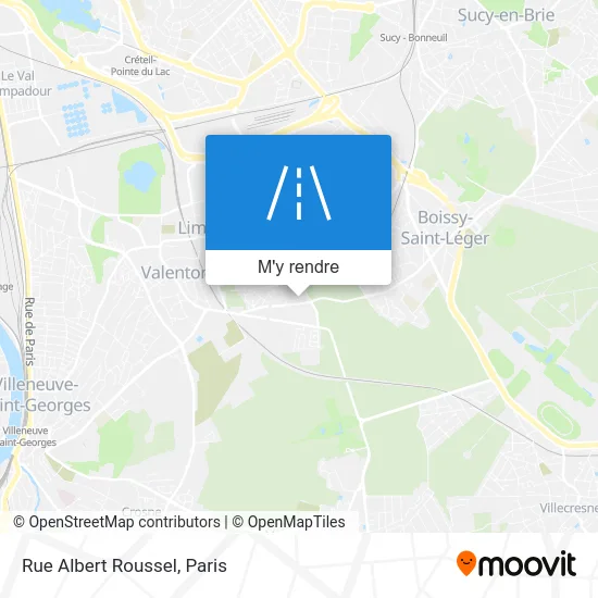 Rue Albert Roussel plan