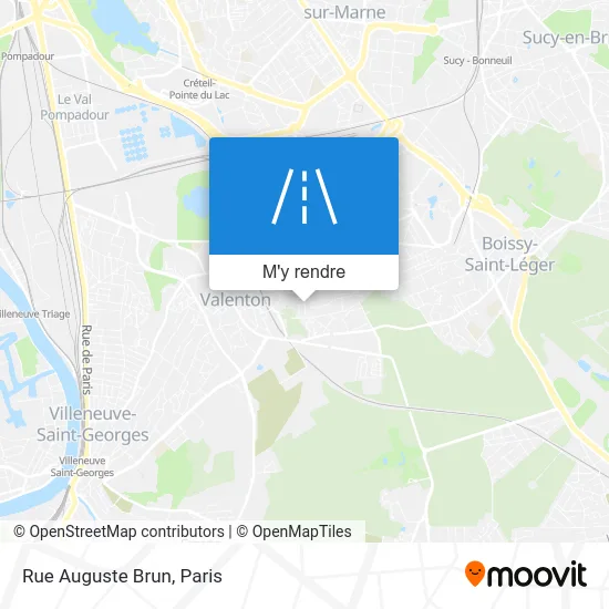 Rue Auguste Brun plan